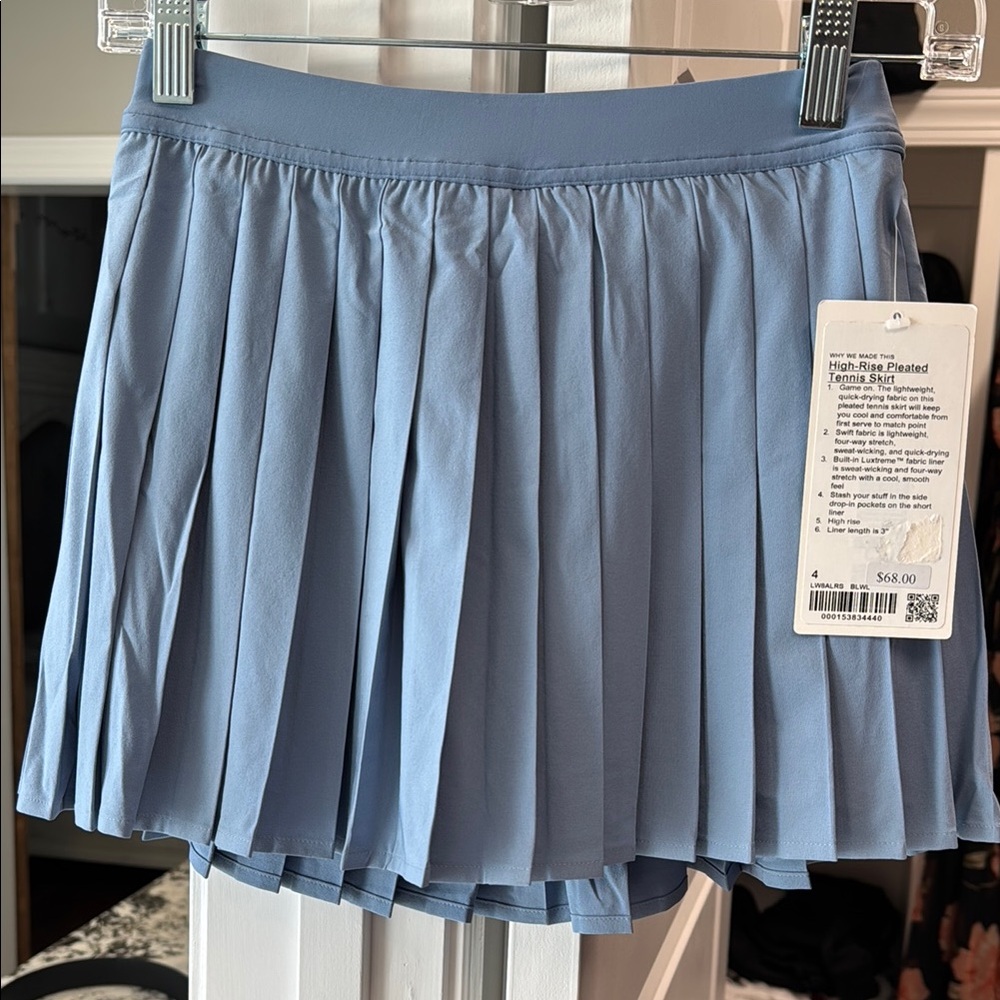 Lululemon high rise pleated tennis skirt